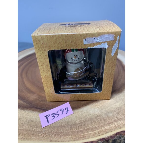 Midwest Cannon Falls Smores Snowman Ornament Glass Collectible 4" Boxed - Picture 6 of 6